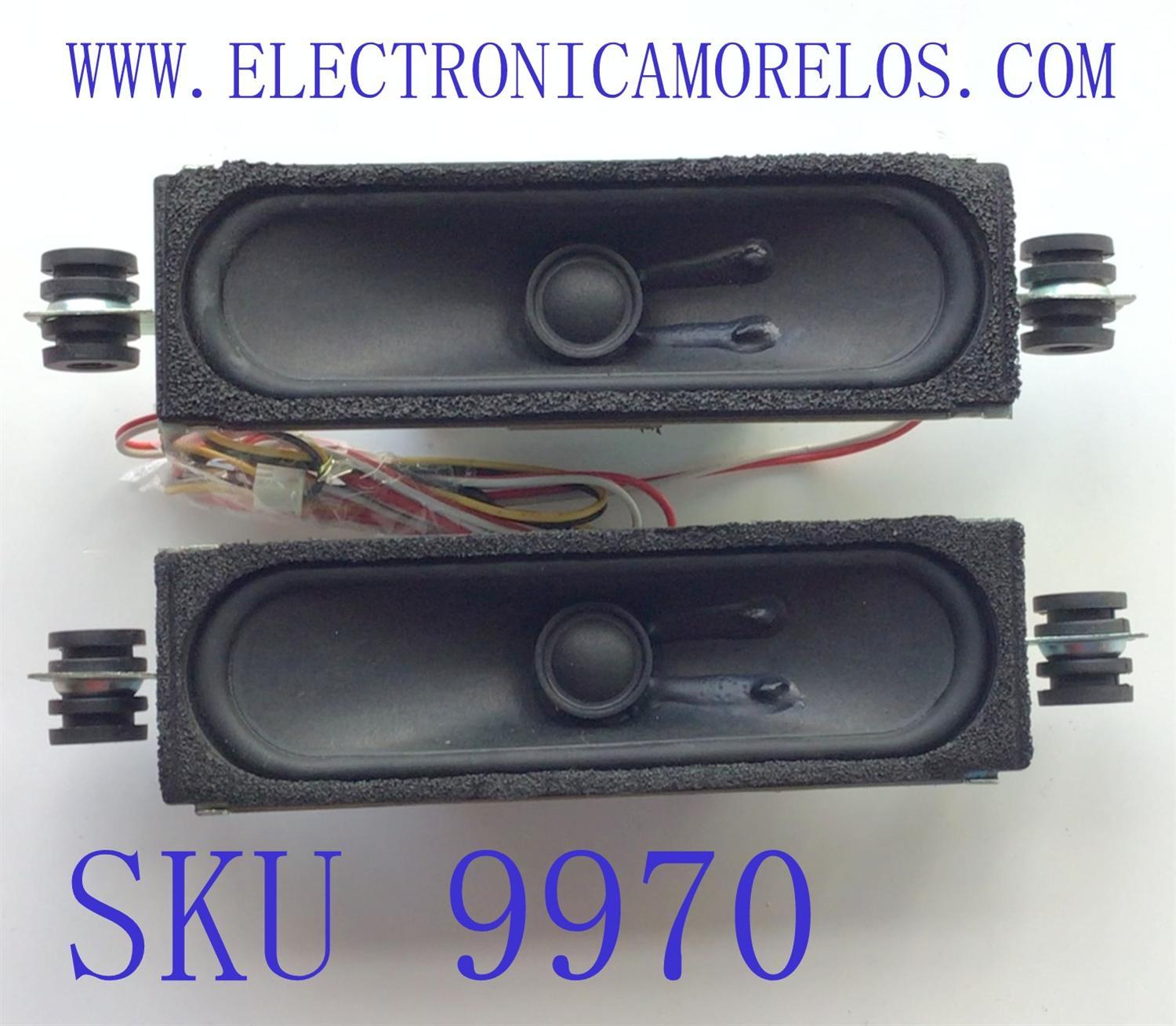 KIT DE BOCINAS PARA TV VIZIO (2 PZ) / NUMERO DE PARTE 033515084433 / 8Ω 15W F6FN / MODELO E48U-D0	
